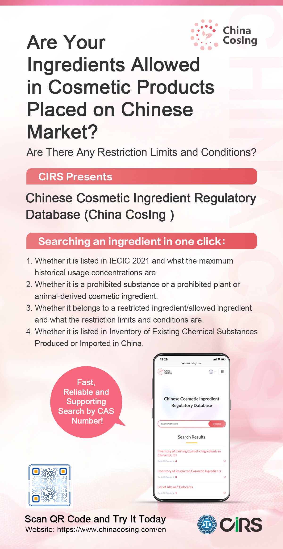 China,Cosmetic,Regulatory,Database,IECIC,Ingredient,CosIng